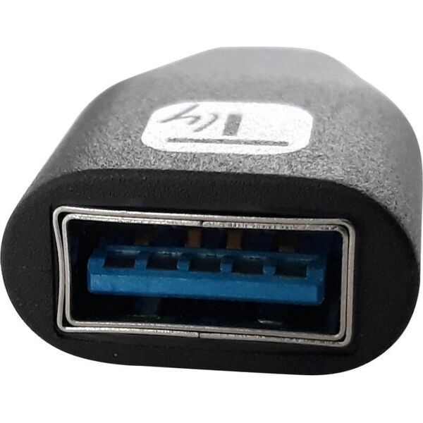 Adapter USB Techly TECHLY Adapter USB-C M to USB-A F schwarz