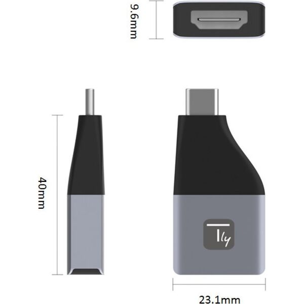 Adapter USB Techly TECHLY Adapter USB-C M auf HDMI F 4Kx2K 30Hz