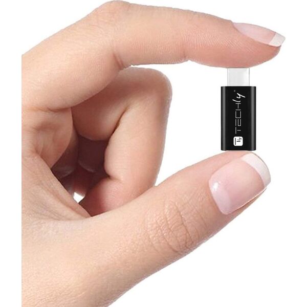 Adapter USB Techly TECHLY Adapter USB-C M auf Micro USB F 480Mbps
