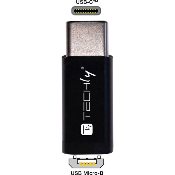 Adapter USB Techly TECHLY Adapter USB-C M auf Micro USB F 480Mbps