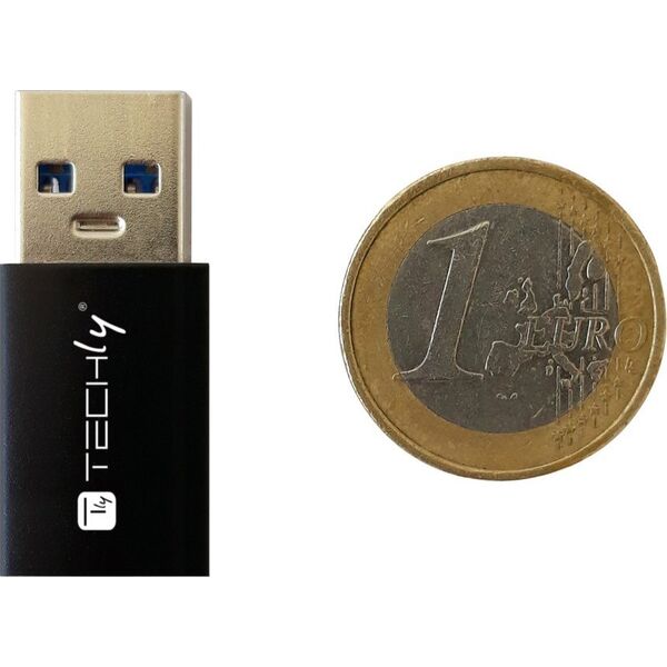 Adapter USB Techly TECHLY Adapter USB-A M auf USB-C F USB 3.0 schwarz