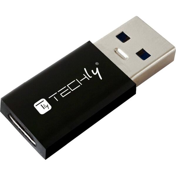 Adapter USB Techly TECHLY Adapter USB-A M auf USB-C F USB 3.0 schwarz