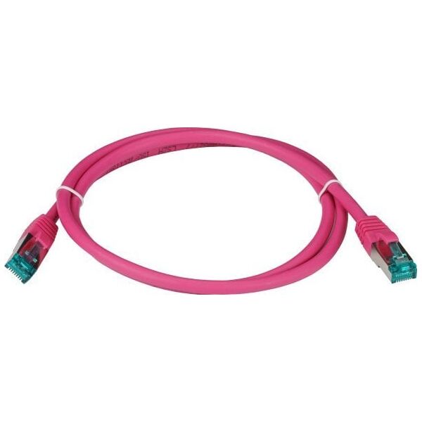 EFB EFB RJ45 Patchkabel S/FTP Cat6A LSZH Magenta Laenge 1m 4x2xAWG27/7 nach TIA/EIA568B geschirmt Uebertragungsstandards 10Gbit