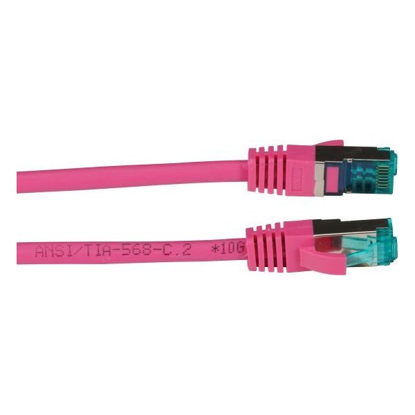 EFB EFB RJ45 Patchkabel S/FTP Cat6A LSZH Magenta Laenge 1m 4x2xAWG27/7 nach TIA/EIA568B geschirmt Uebertragungsstandards 10Gbit