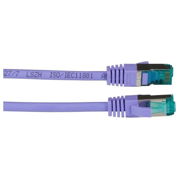 EFB EFB RJ45 Patchkabel S/FTP Cat6A LSZH Violett Laenge 5m 4x2xAWG27/7 nach TIA/EIA568B geschirmt Uebertragungsstandards 10Gbit