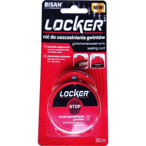 Bisan NIĆ DO USZCZELNIANIA GWINTÓW LOCKER 30MB [36]