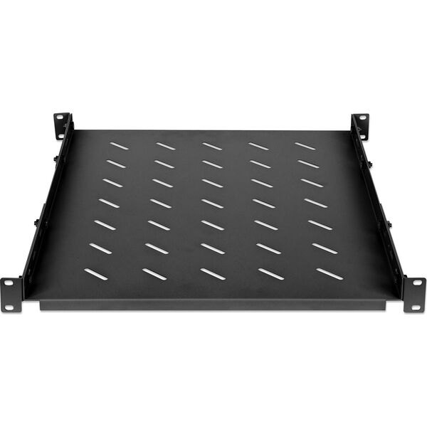 Uchwyt do komputera Intellinet Network Solutions INTELLINET 48,26cm 19Zoll Fachboden verstellbare Schienen 550-750mm Fl�che 550mm f�r Schrank 800mm tief 1HE 20kg Traglast schwarz
