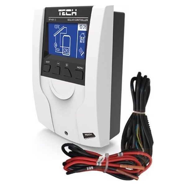 Tech Tech sterownik ST-401N PWM do instalacji solarnych, biały ST401NPWMWH