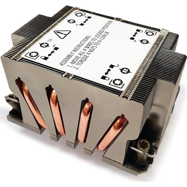 Chłodzenie CPU Dynatron DYNATRON N2 Intel CPU Kuehler 4189-4-5 P4-P5 oder P+ 2U Kuehlkoerper und Lamellen aus Aluminium Passiv und bis zu 270W TDP