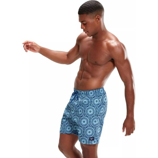 Speedo Męskie szorty Speedo Print Leis 18" Wsht blue tack/ammonite rozmiar S