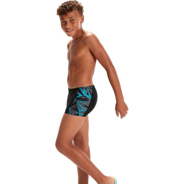 Speedo Dziecięce kąpielówki Speedo Hyperboom Pnl Asht Jm black/bolt/dove grey rozmiar 13-14