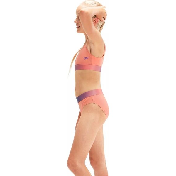 Speedo Dziecięcy strój kąpielowy Speedo Cont Band 2pc Jf soft coral/ miami lilac rozmiar 15-16