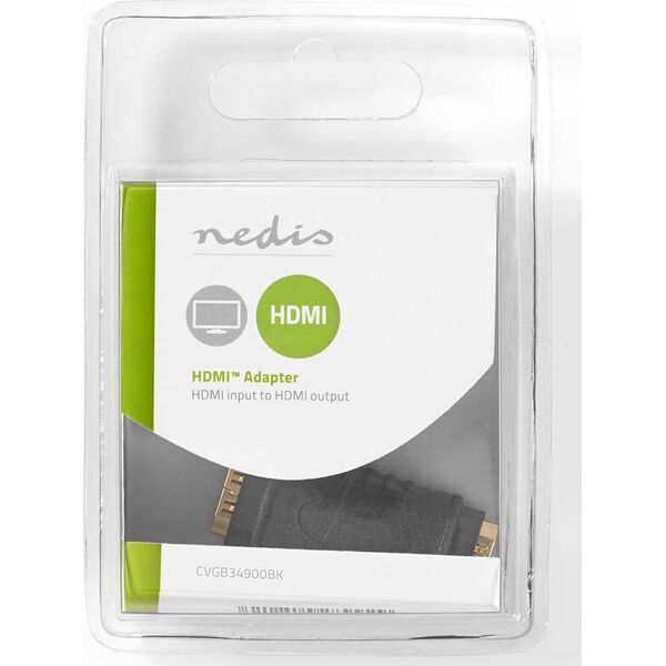 Adapter AV Nedis Nedis CVGB34900BK zmieniacz płci / kabli HDMI Type A (Standard) HDMI Typu A (Standard) Czarny, Złoto