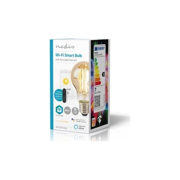 Nedis Nedis SmartLife lampa LED Ciepłe białe 7 W E27 E