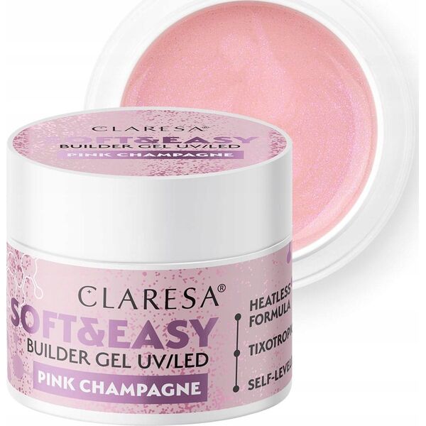 Claresa CLARESA Żel budujący do paznokci Soft&Easy Builder Blinking Pink 12 g