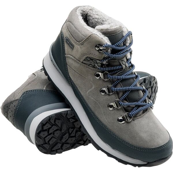Hi-Tec Damskie buty zimowe Hi-tec Midora Mid Wp Wo's middle grey/dark grey/lake blue rozmiar 41