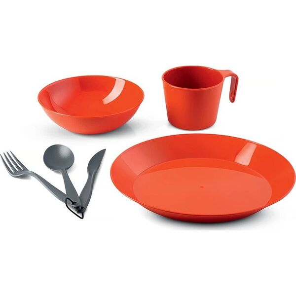 GSI Outdoors Cascadian 1 Person Table Set,Terracotta