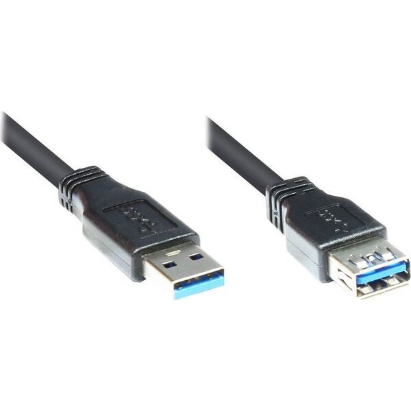 Καλώδιο USB Good Connections Good Connections USB 3.0 σε USB-A Θηλυκό 5m μαύρο