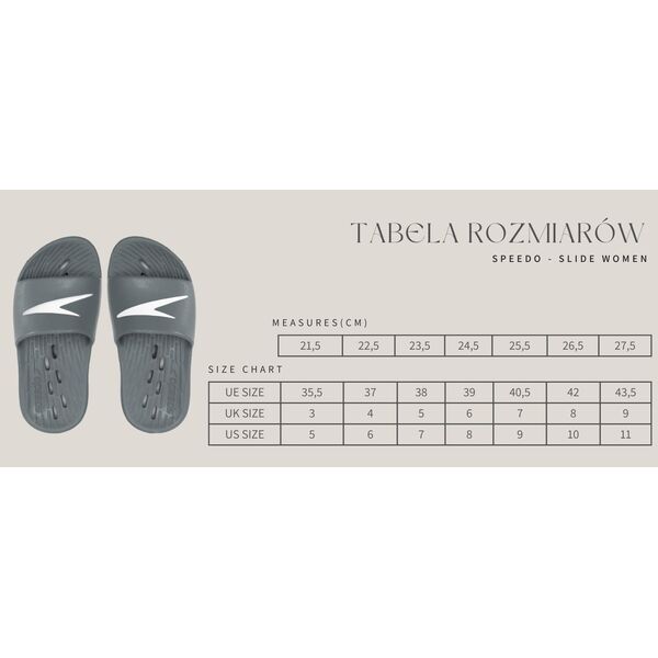 Speedo Męskie Klapki SPEEDO SLIDES ONE PIECE AM