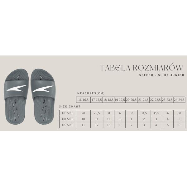 Speedo Dziecięce Klapki SPEEDO SLIDES ONE PIECE JU