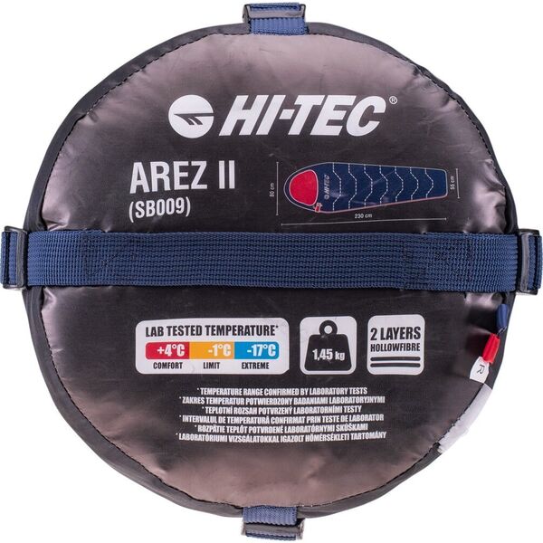 hitec Śpiwór mumia turystyczny Hi-tec Arez II granatowy 230x80 cm