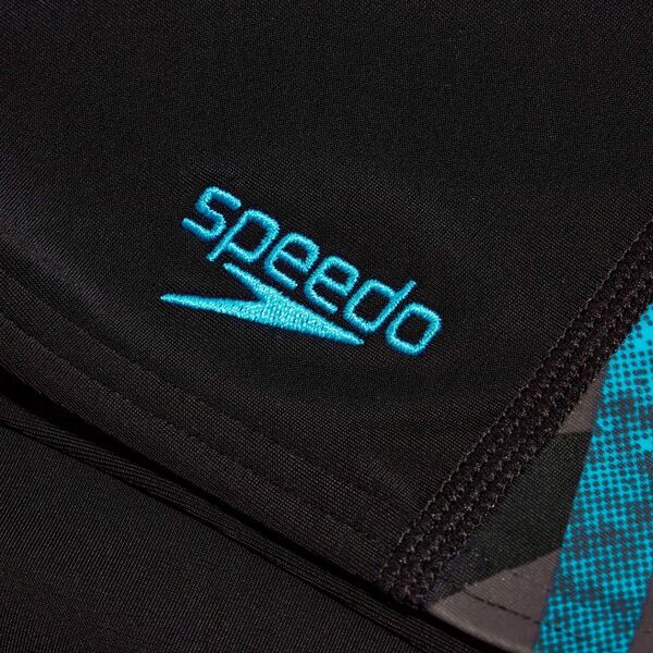 Speedo Dziecięce bokserki kąpielowe Speedo HYPERBOOM PNL ASHT JM black/bolt/dove grey rozmiar 7-8