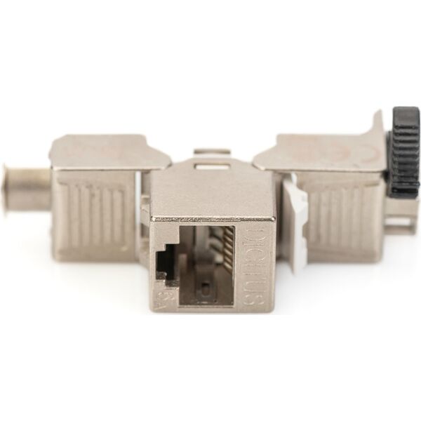 Digitus DIGITUS CAT 6A Keystone Modul, θωρακισμένο με διαχειριστή καλωδίων 4 τεμ