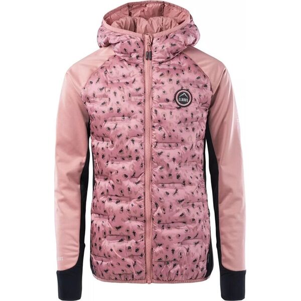 Elbrus Dziecięca kurtka przejściowa softshell z ociepleniem pikowana Elbrus Emini Tg ash różowa rozmiar 152