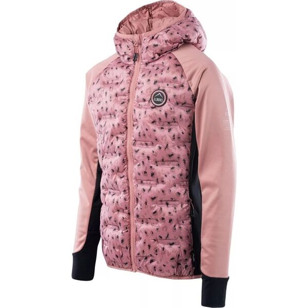 Elbrus Dziecięca kurtka przejściowa softshell z ociepleniem pikowana Elbrus Emini Tg ash różowa rozmiar 152