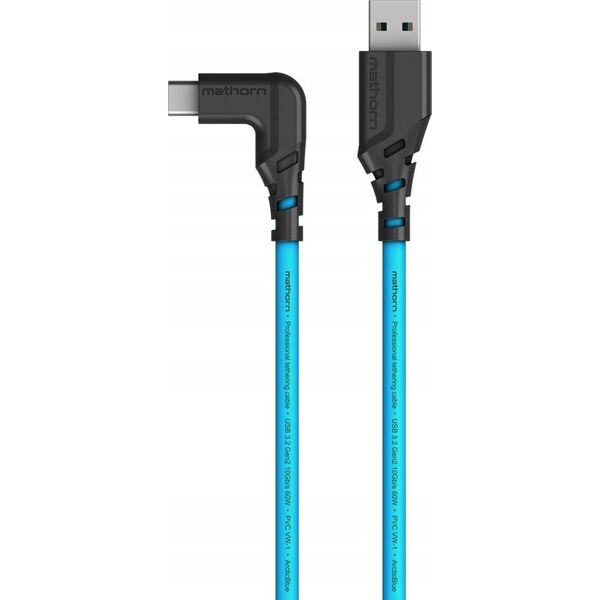 Kabel USB Eaton Kabel fotograficzny Mathorn MTC-501 5m 10Gbps 60W USB A-C90 ArcticBlue