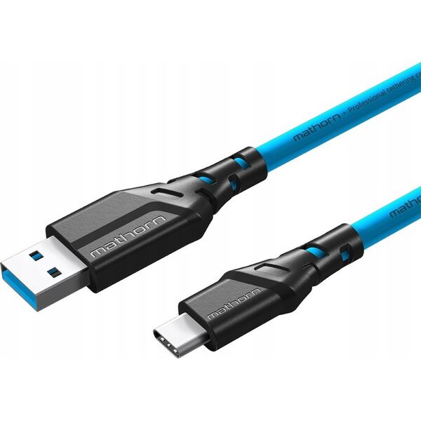 Kabel USB Eaton Kabel fotograficzny Mathorn MTC-200 2m 10Gbps PD60W USB A-C ArcticBlue