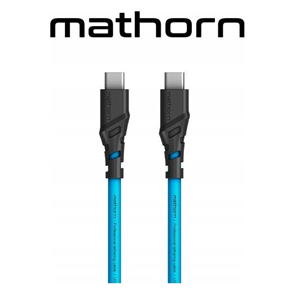 Kabel USB C2G Kabel fotograficzny Mathorn MTC-210 2m 20Gbps 4K 60Hz PD100W USB C-C ArcticBlue