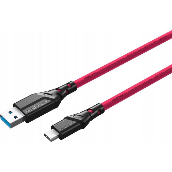 Kabel USB Eaton Kabel fotograficzny Mathorn MTC-500M 5m 10Gbps 60W USB A-C Magenta