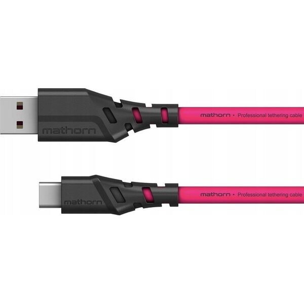 Kabel USB Eaton Kabel fotograficzny Mathorn MTC-200M 2m 10Gbps PD60W USB A-C Magenta