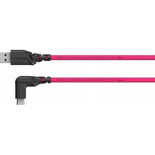 Kabel USB Eaton Kabel fotograficzny Mathorn MTC-201M 2m 10Gbps 60W USB A-C90 Magenta