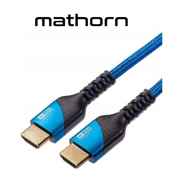 Kabel nanocable Kabel wideo Mathorn MVC-80AA HDMI - HDMI 2.1 8K 60Hz 48Gbps 80cm