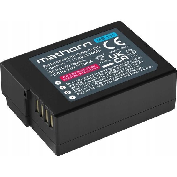 Akumulator ExtraLink Bateria Mathorn MB-151 1100mAh USB-C zamiennik DMW-BLC12
