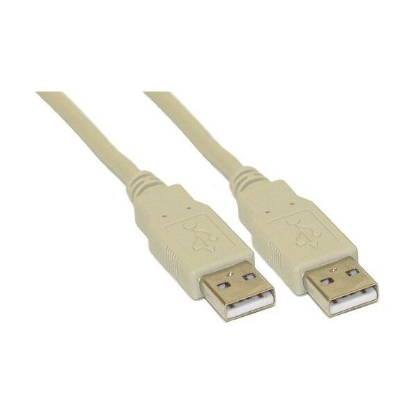 Kabel USB InLine USB-A - USB-A 2 m Biały (34318H)