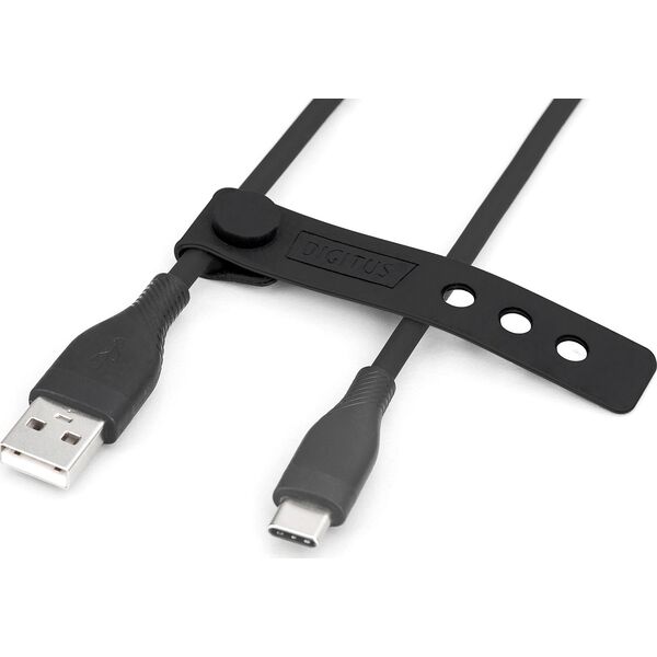 Καλώδιο USB Digitus DIGITUS USB 2.0 καλώδιο σύνδεσης Τύπου C -A Σιλικόνη St/St 0,5m s
