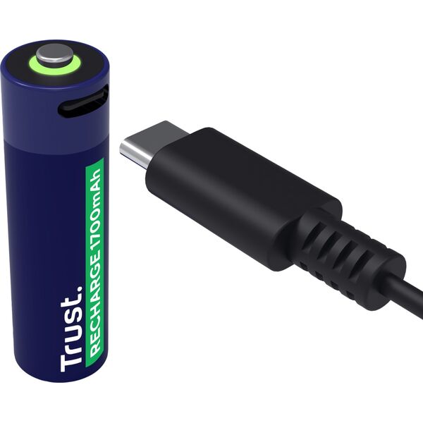 Baterie AA Trust USB-C RECHARGEABLE BATTERIES 4P