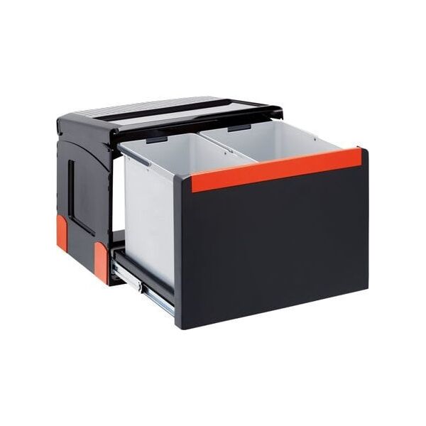Franke Šiukšliadėžė FRANKE Cube 50, automatinis atidarymas, 2x14l, 134.0055.292