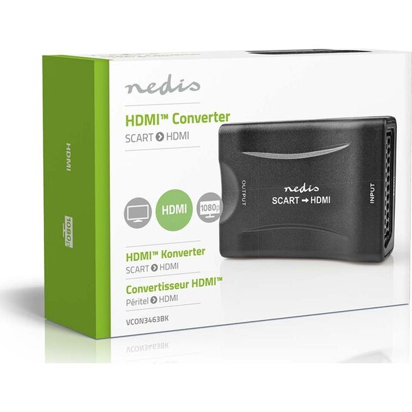 Μετατροπέας Nedis Nedis VCON3463BK μετατροπέας σήματος βίντεο Ενεργός μετατροπέας βίντεο 1920 x 1080 px