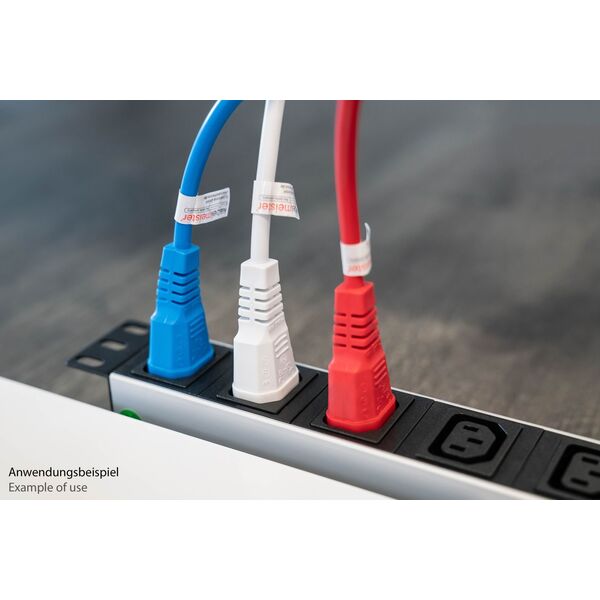 Kabel zasilający Alcasa kabelmeister Kaltgeräteverlängerung C14 an C14 blau 5m