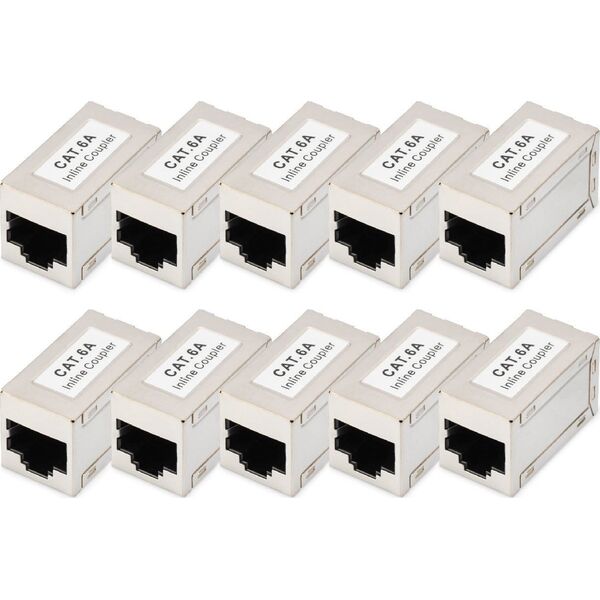 Digitus DIGITUS CAT 6A Modular Coupling, shielded - 10 pcs.