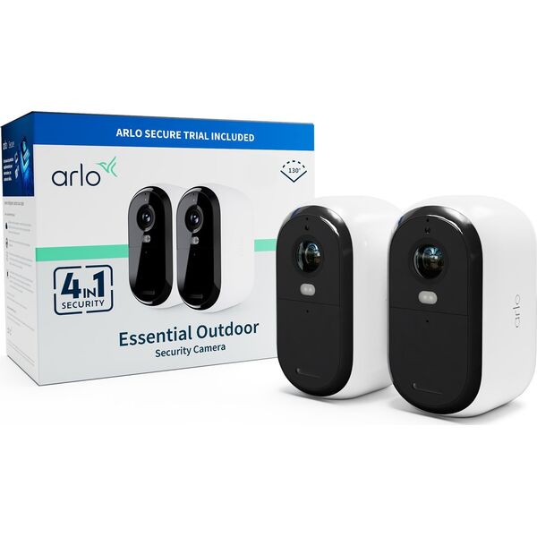 Kamera IP Arlo ARLO ESSENTIAL 2 FHD Outdoor Camera 2pack W/2-Wall Mount Retail BDL