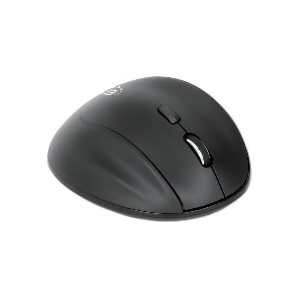 Mysz Manhattan MANHATTAN Ergonomische Funkmaus USB-A/C 6 Tasten + Mausrad