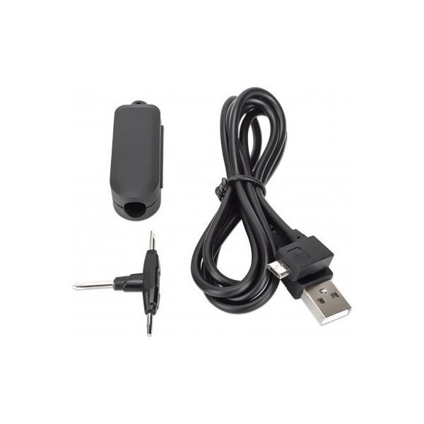 Kabel Manhattan MANHATTAN Aktives HDMI-Glasfaserkabel mit abnehmbarem Stecker 4K60Hz UHD HDMI-Stecker auf Micro-HDMI/HDMI-Stecker 50m HEC ARC
