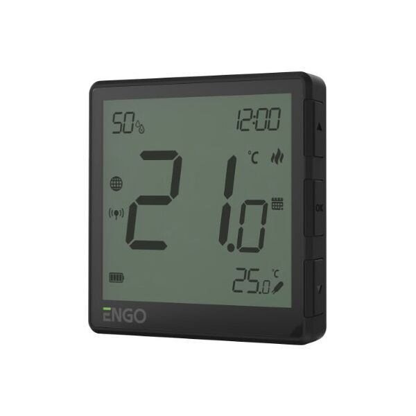 Engo Engo internetowy, podtynkowy regulator temperatury ZigBee, 230V, czarny 4 szt., bramka internetowa ZigBee EONE230BPROMOPACK+EGATEZB