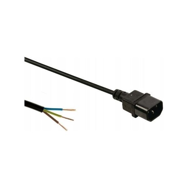 Kabel zasilający InLine INLINE Netz Adapterkabel IEC-60320 C14 zu C19 3x 1,5mm2 max. 10A schwarz 3m
