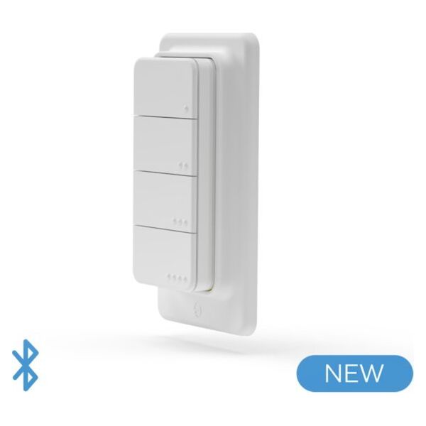 Shelly Shelly Plug & Play "Blu RC Button 4" τηλεχειριστήριο με μαγνητική βάση 4-πλήκτρα 16 ενέργειες Λευκό